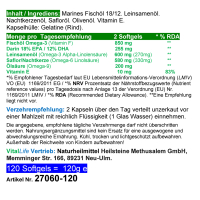 Omega 3-6-9 EPA + DHA + ALA - 120 Softgel Kapseln