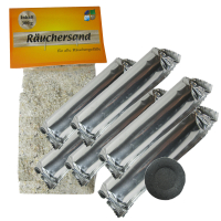 Räucherkohle 60x + Räuchersand 7-tlg Räucherset