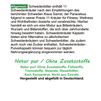 Schwedenkräuter 11 Kräuter & Bitterstoffe 120 Pulver Kapseln