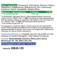 Schwedenkräuter 11 Kräuter & Bitterstoffe 120 Pulver Kapseln