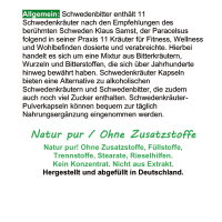 Schwedenkräuter 11 Kräuter & Bitterstoffe 360 Pulver Kapseln