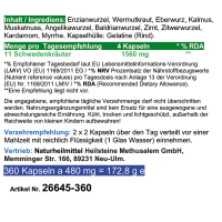 Schwedenkräuter 11 Kräuter & Bitterstoffe 360 Pulver Kapseln