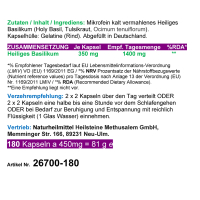 Basilikum Holy Basil Ayurveda Tulsi 180 Kapseln