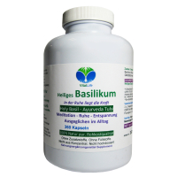 Basilikum Holy Basil Ayurveda Tulsi 360 Kapseln