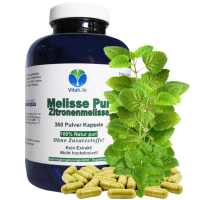 Melisse Zitronenmelisse 360 Kapseln NERVENKRAUT FRAUENWOHL HERZTROST 100% NATUR PUR - OHNE Zusatzstoffe!