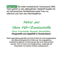 Mexican Wild Yam Yamswurzel 120 Pulver Kapseln