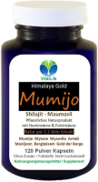 Mumijo Shilajit 120 Kapseln Maumasil Resin - GOLD des HIMALAYA - 100% NATUR pur. OHNE Zusatzstoffe!