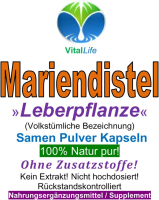 Mariendistel Silymarin 720 Samen Pulver Kapseln