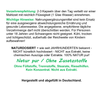 MUTTERKRAUT 120 Kapseln Migränekraut nach HILDEGARD VON BINGEN bei Kopfgewitter NATURDOSIERT = 100% NATUR pur. OHNE ZUSATZSTOFFE.