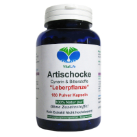 Artischocke Leberpflanze 180 Pulver Kapseln