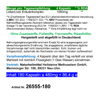 Leber Liver Bitterstoffe & Bitterkräuter Komplex 180 Kapseln 16 Leberkräuter NATUR pur Keine Extrakte OHNE ZUSATZSTOFFE.