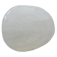 Selenit Schlaf-Stein mit Täschchen und Beschreibung ca. 3-5cm