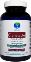 GRANATAPFEL 120 Kapseln Saft & Kerne 40% MEGA ANTIOXIDANTIEN, Ellagsäure, Polyphenole uvm. Natürliches MULTI-Vitamin-Mineral SUPERFOOD. KEIN EXTRAKT. KEIN SAFTPULVER. Nicht künstlich hochdosiert. 100% Natur pur. OHNE ZUSATZSTOFFE.