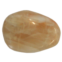 Mondstein Schlaf-Stein mit Täschchen und Beschreibung ca. 3-5cm