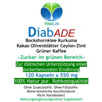 DiabADE Blutzucker Balance 120 Kapseln
