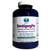 Beruhigung Pur 6 Kräuter 360 Pulver Kapseln