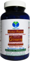 KOREA weißer PANAX GINSENG C.A. Meyer 180 Pulver Kapseln. OHNE ZUSATZSTOFFE 100 % Natur pur ca. 20 % Ginsenoside. Traditionell geschätzt für Vitalität, Fokus & Ausdauer.