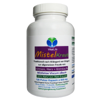 MISTEL Mistelkraut Mistletoe 120 Pulver Kapseln [OHNE Zusatzstoffe]