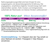Ballaststoff Inulin 180 Pulver Kapseln