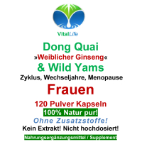 Dong Quai & Wild Yams 120 Pulver Kapseln