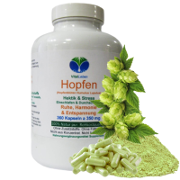 HOPFEN Hopfenblüten 360 Kapseln Wechseljahre, innere Ruhe, Entspannung 100% Natur pur. OHNE ZUSATZSTOFFE.