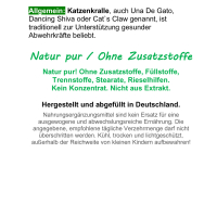 Katzenkralle 360 Kapseln Una De Gato NATUR pur OHNE Zusatzstoffe
