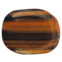 Tigerauge Schlaf-Stein mit Täschchen und Beschreibung ca. 3-5cm