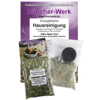 Energetische Hausreinigung Kräuter & Engel Räucherset mit Räucherwerk zum räuchern und Ausräuchern negativer Energie