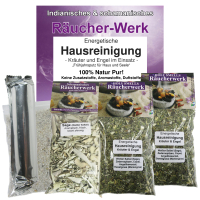Räucherset Energetische Hausreinigung Kräuter & Engel + Sage