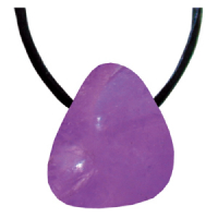 Amethyst A Anhänger gebohrt ca. 2cm mit Band & Zertifikat
