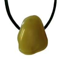 Andenopal grün Anhänger gebohrt ca. 2-3cm mit Band & Zertifikat