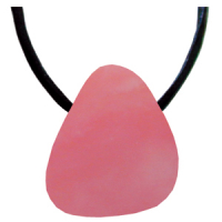 Andenopal Rosa Anhänger gebohrt ca. 2-3cm mit Band & Zertifikat