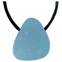 Angelit Anhydrit Anhänger gebohrt ca. 2-3cm mit Band & Zertifikat