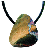 Apachengold Anhänger gebohrt ca. 2-3cm mit Band & Zertifikat