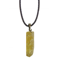 Goldtopas Anhänger mit Band & Zertifikat S ca.1-1,5cm