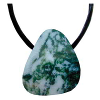 Baumachat Anhänger gebohrt ca. 2-3cm mit Band & Zertifikat