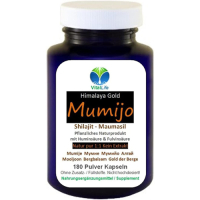 Mumijo Shilajit 180 Kapseln Maumasil reines Harz - GOLD des HIMALAYA - 100% NATUR pur. OHNE Zusatzstoffe!