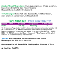 Ballaststoff Inulin 720 (4x180) Pulver Kapseln