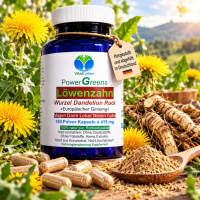 LÖWENZAHNWURZEL Dandelion Root 720 (4x180) Kapseln. GANZE LÖWENZAHN WURZEL. Reines Wurzelpulver. LEBERWOHL nach Hildegard von Bingen. Natürliche BITTERSTOFFE. OHNE ZUSATZSTOFFE. 3 + 1 Dose GRATIS!
