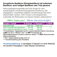 Basilikum Tulsi 720 (4x180) Pulver Kapseln