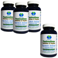 Passionsblume, Baldrian & Hopfen, Gute Nacht, 720 Pulver Kapseln