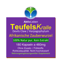 Teufelskralle Wurzel Devils Claw 180 Kapseln