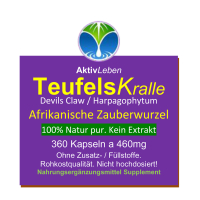 Teufelskralle Wurzel Devils Claw 360 Kapseln