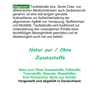 Teufelskralle Wurzel Devils Claw 360 Kapseln