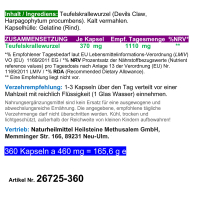Teufelskralle Wurzel Devils Claw 360 Kapseln