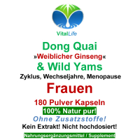 Dong Quai & Wild Yams 720 Pulver Kapseln