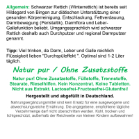 Schwarzer Rettich nach Hildegard von Bingen 360 Pulver Kapseln