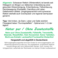 Schwarzer Rettich nach Hildegard von Bingen 720 Pulver Kapseln