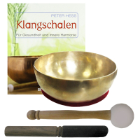 Therapie KLANGSCHALE KEHLKOPFSCHALE 600-700g + BUCH von Peter Hess