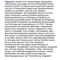 Zeolith Klinoptinolith MIKRON 180 Pulver Kapseln